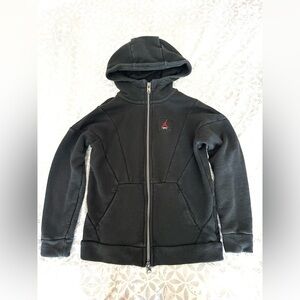 Kids Jordan Black Zip Up Hoodie - Size 6